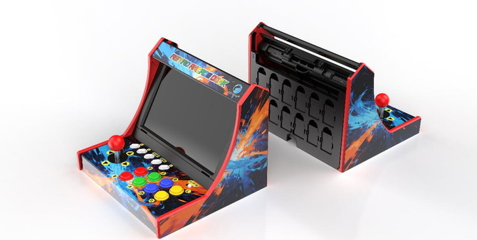 スイッチをアーケード筐体に変える「レトロアーケードドック」が