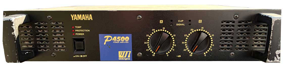 Yamaha P4500 stereo power amplifier. Free data sheet by GB Audio