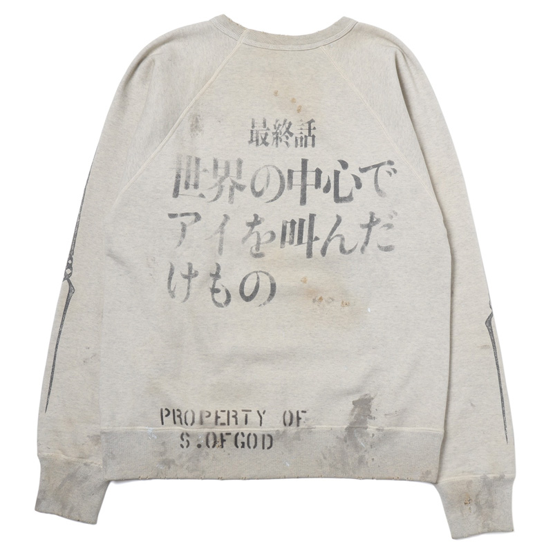 RADIO EVA 809 EVA-01 RAGLAN SWEAT SHIRT by (C)SAINT Mxxxxxx/GRAY(M