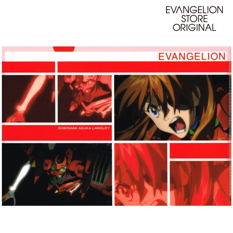 EVA STOREオリジナル クリアファイル Q場面写(アスカ&2号機): グッズ
