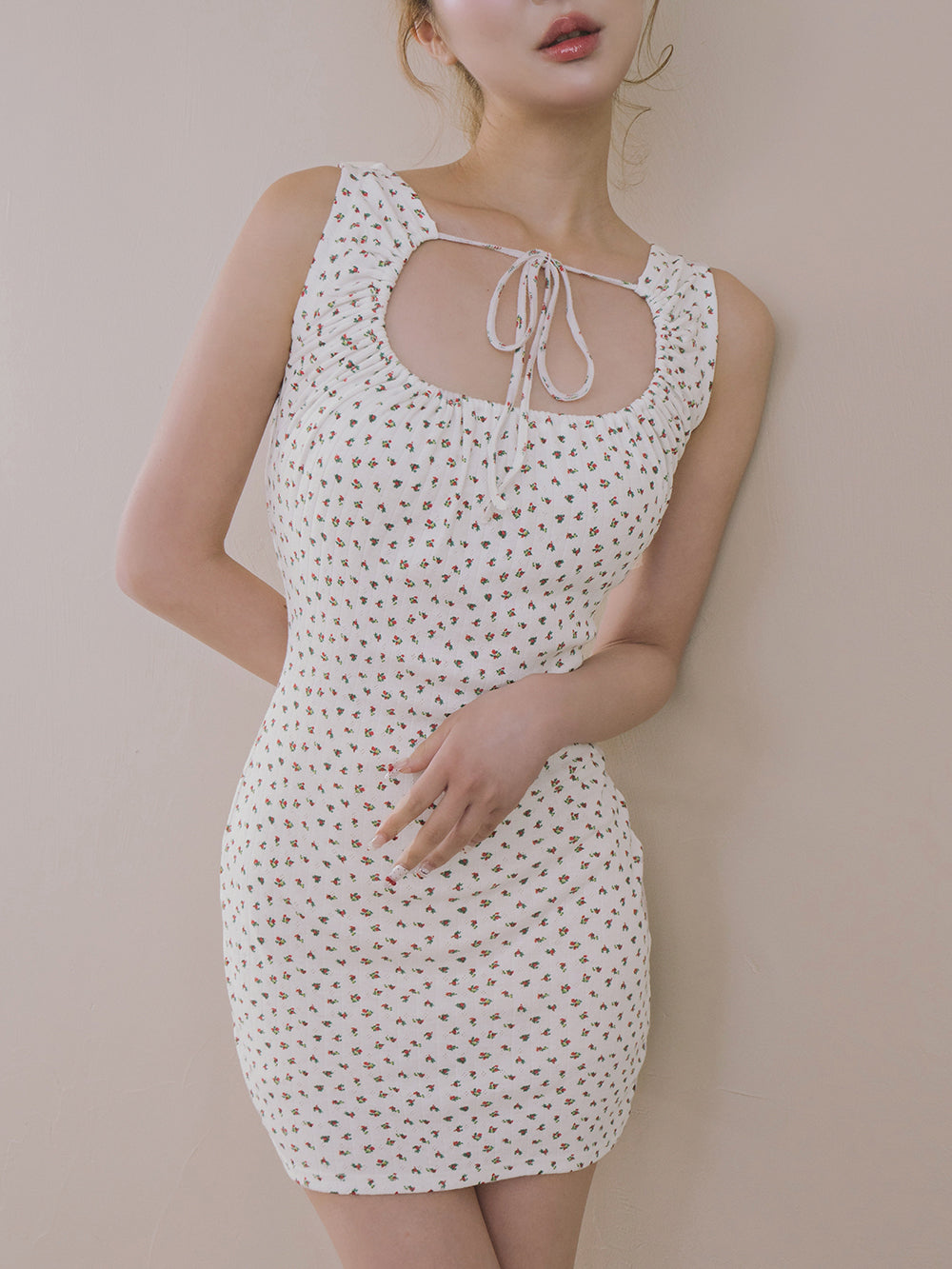 フロントオープンフローラルミニワンピース – Darich (ダーリッチ)