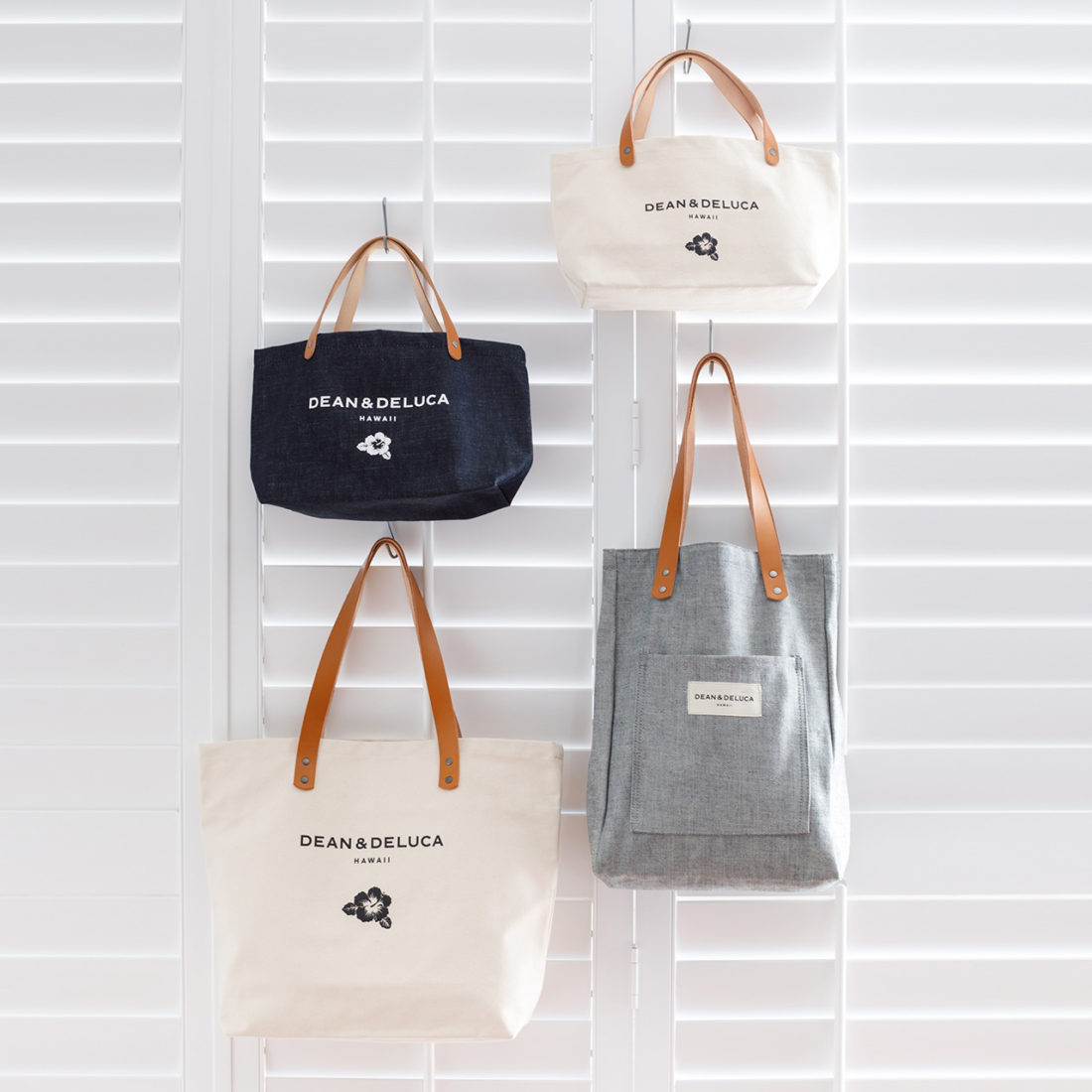LEATHER HANDLE TOTE - DEAN & DELUCA HAWAII