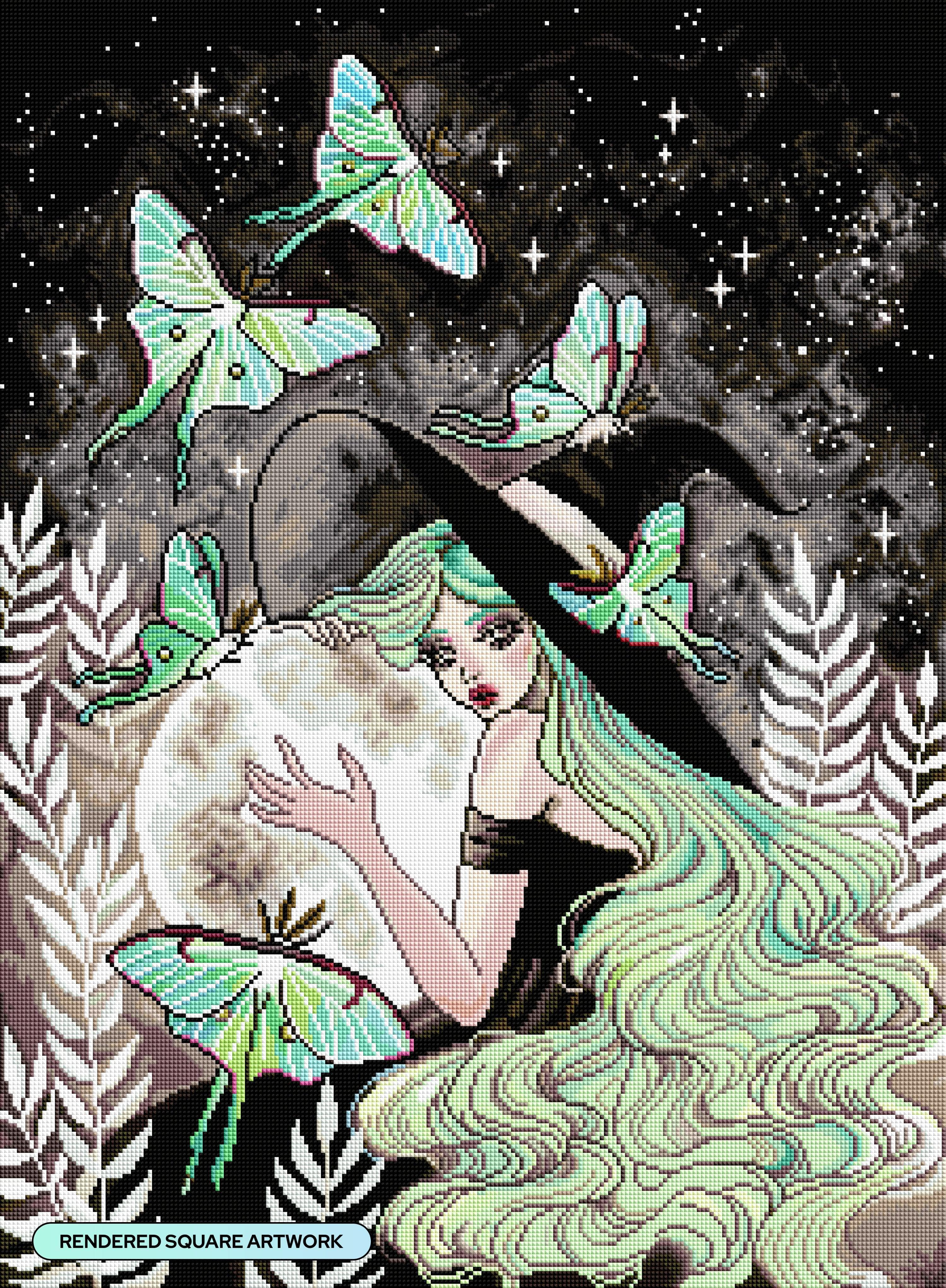 Luna Moth Witch – Diamond Art Club
