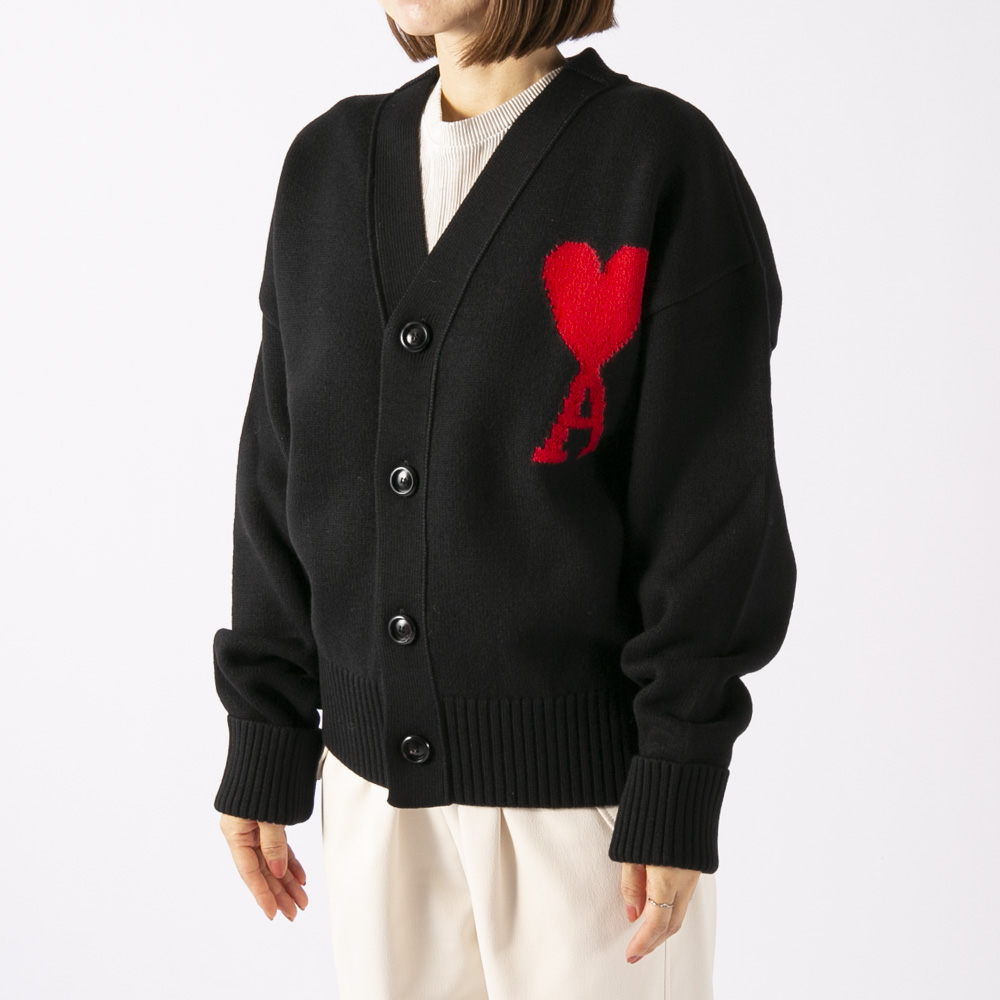 アミパリス AMI PARIS レディーストップス AMI DE COEUR CARDIGAN