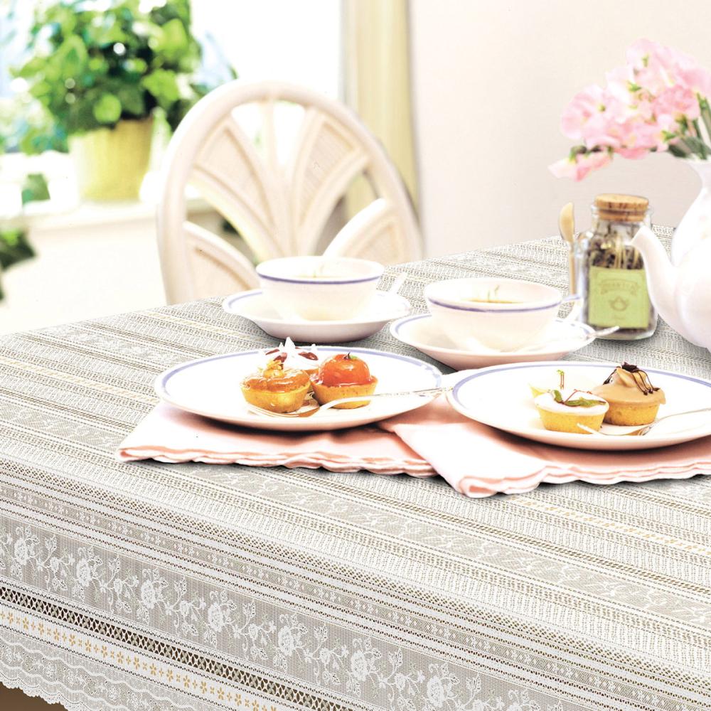 明和グラビア レーステーブルクロス ベージュ M－731 の通販