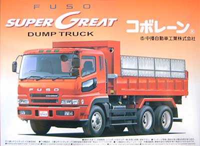 アオシマ 三菱ふそう スーパーグレート コボレーン装着ダンプ 1/32