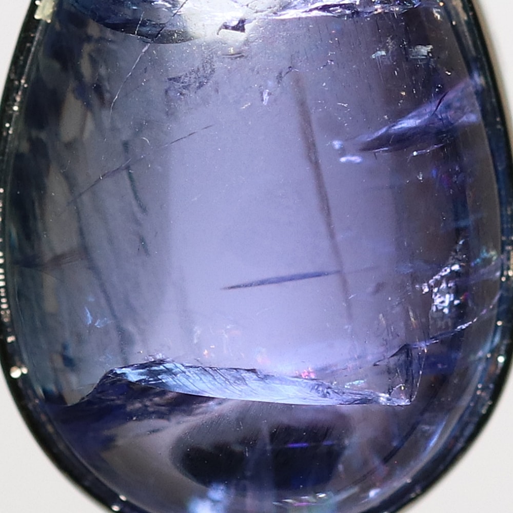 トップクォリティ] 宝石質タンザナイトペンダントトップ（シルバー925