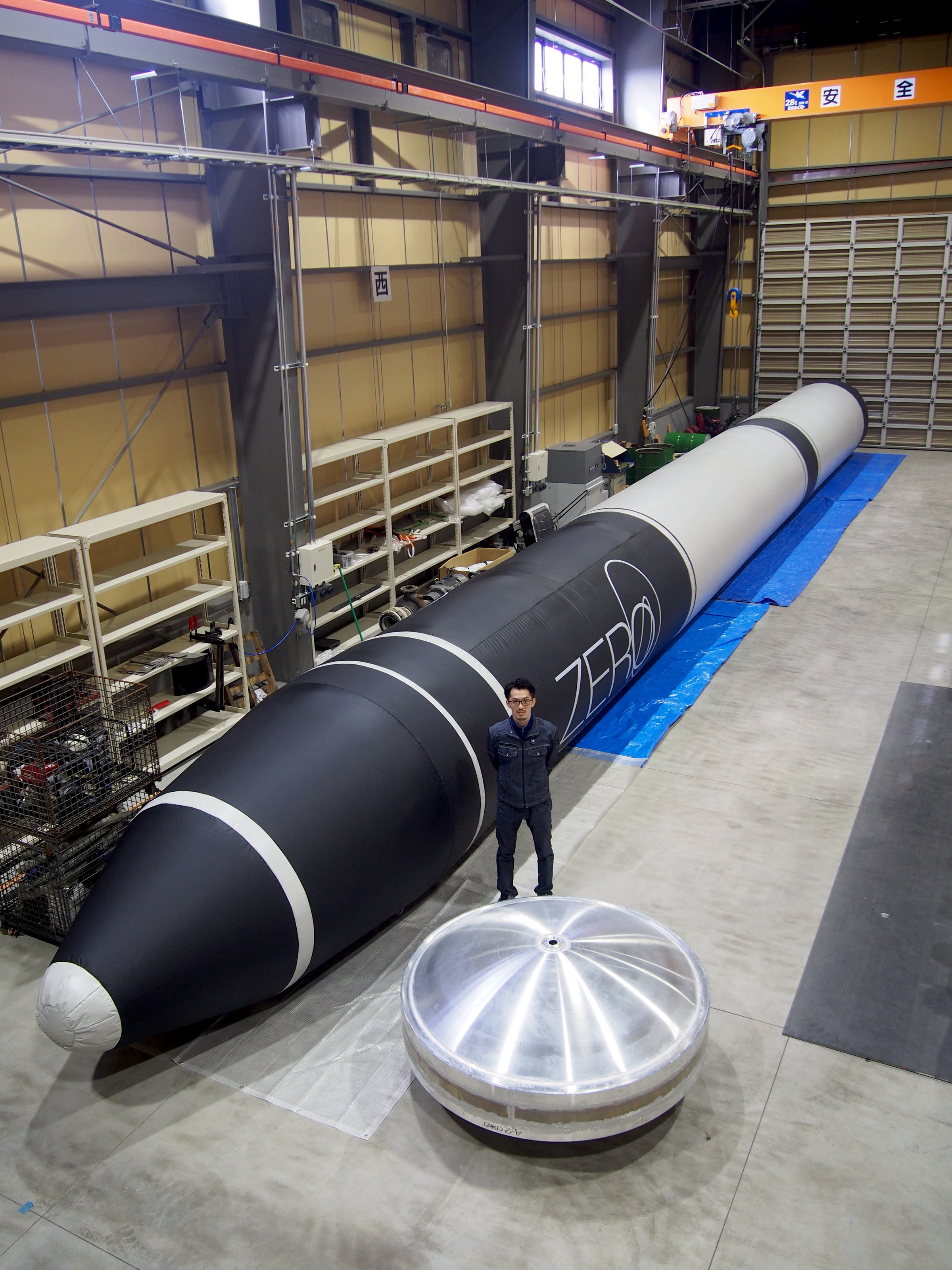 超小型人工衛星打上げロケット「ZERO」、実機サイズの推進剤タンクを