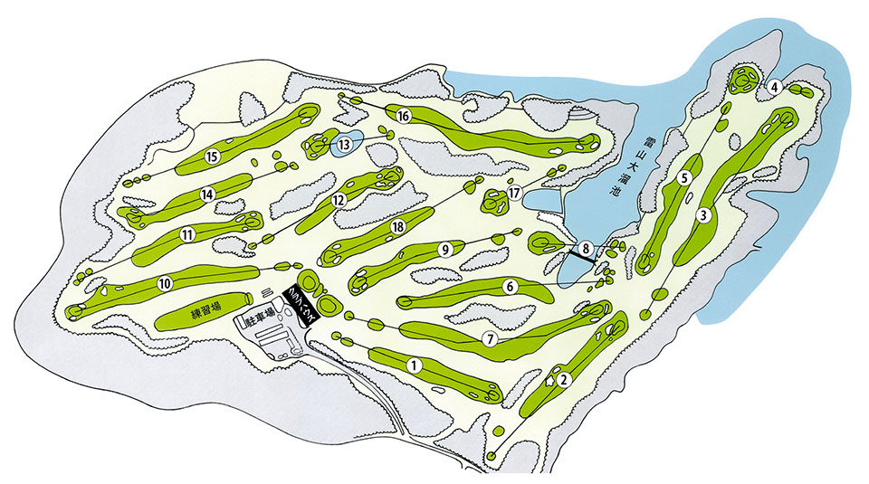 伊都ゴルフ倶楽部｜コース｜福岡空港 博多駅からも好アクセスのゴルフ場