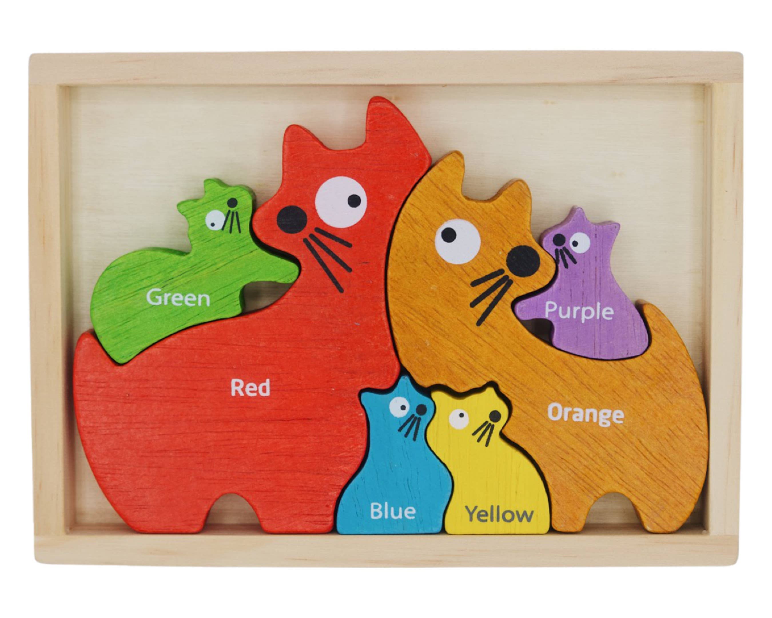 Cat Family Puzzle - Bilingual! | Honey Creek Mercantile