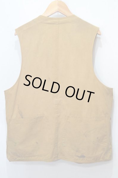 30-40's unknown ハンティングベスト “ハーフムーンポケット