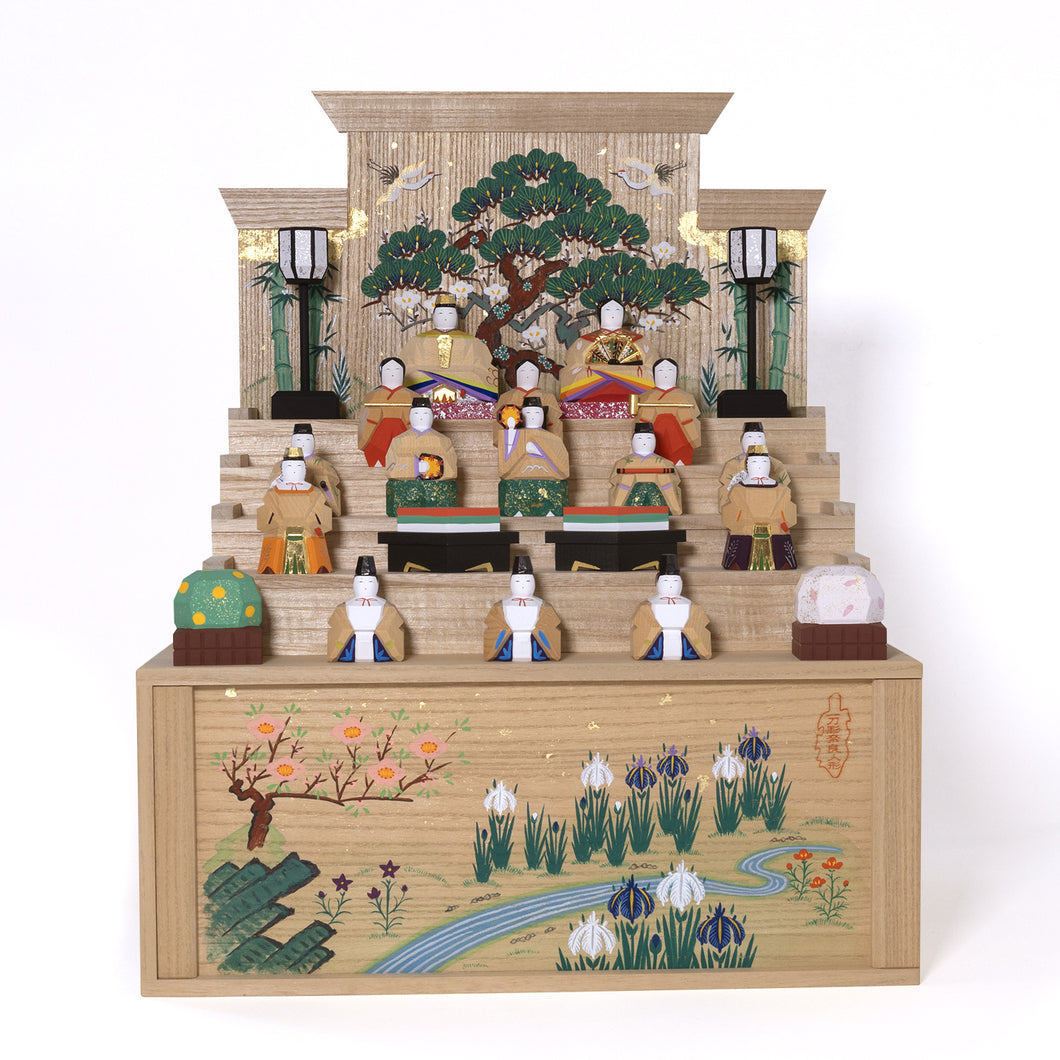 段飾雛（大） 神泉作 – 奈良一刀彫 誠美堂