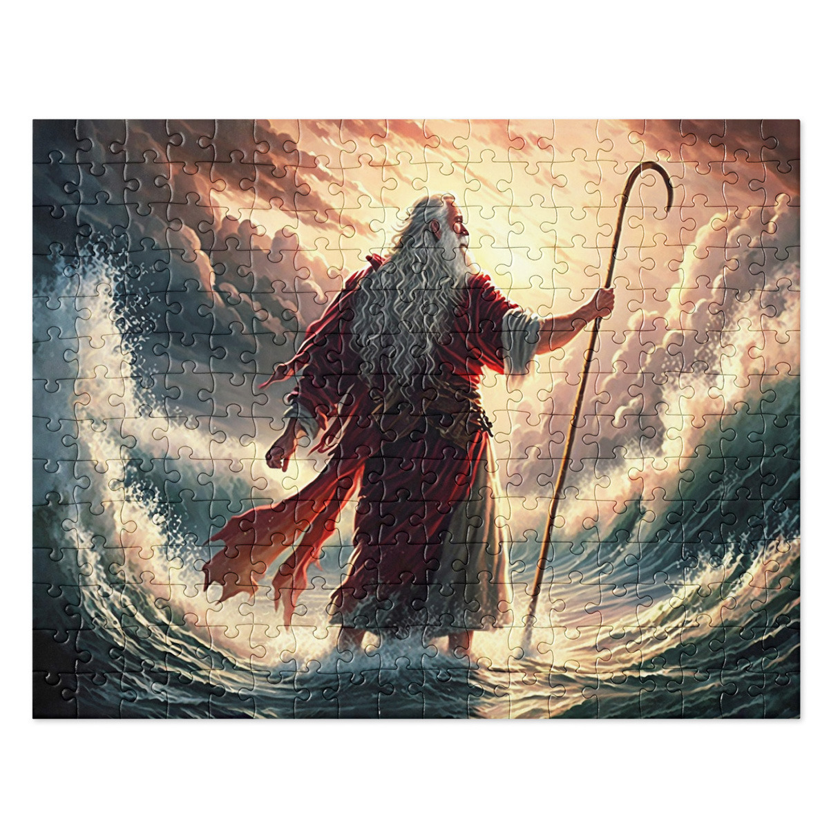 Moses Splitting Red Sea Puzzle 520 / 252 piece