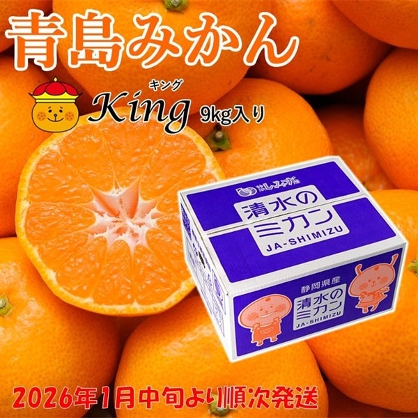 ご予約商品・2026年1月中旬よりご発送】青島みかんKing(キング) 9㎏箱