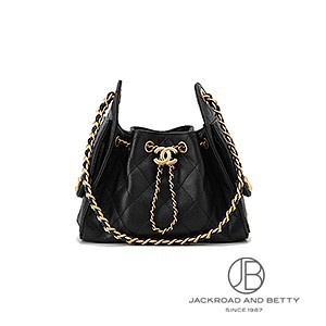 CHANEL 25 ミニ ハンドバッグ ブラック 黒[AS5631 B20304 94305