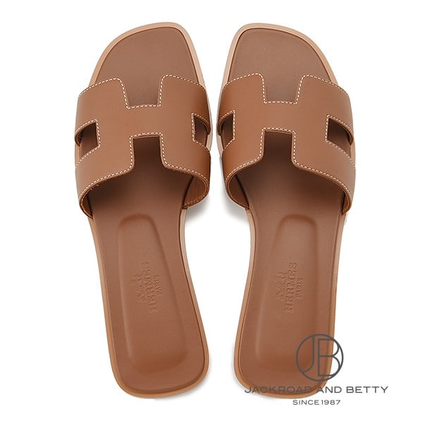 サンダル オラン ゴールド 茶 36.5[H021056Z] Sandals Oran Gold Brown