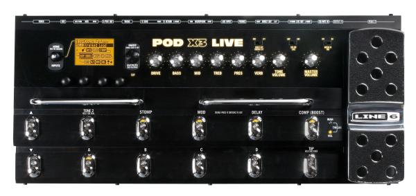 ギターマルチエフェクターLINE6 POD X3 LIVEについて