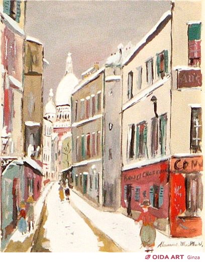 ユトリロ 霊感の村より「サン・リュスティック通り」 | 絵画など美術品