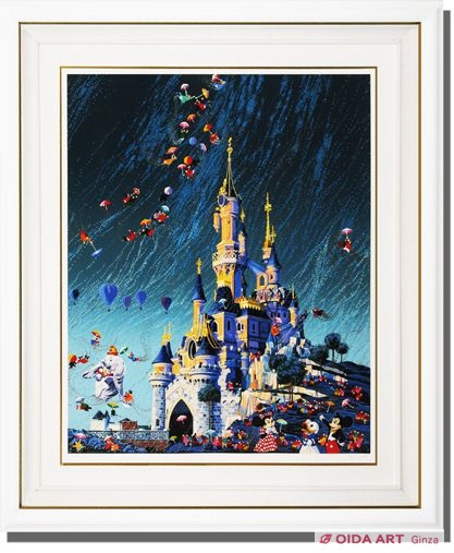 ヒロヤマガタ アンブレラ スイング アット ディズニーランド | 絵画