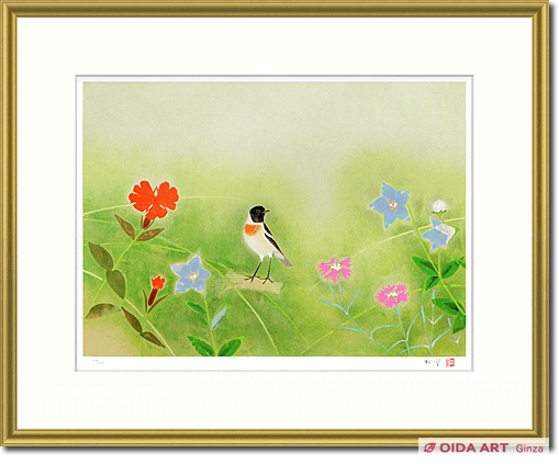 上村松篁 秋野 | 絵画など美術品の販売と買取 | 東京・銀座 おいだ美術