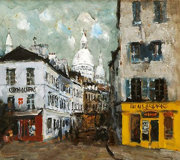 フランス画家チョルダ(雨上がりのモンマルトル) フランス画家チョルダ