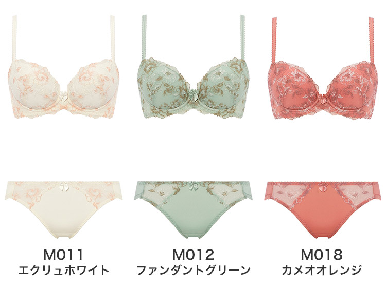 WHUHikini34Y3S1RL1｜トリンプ 美胸ソフトブラ クラッシーペタルズ