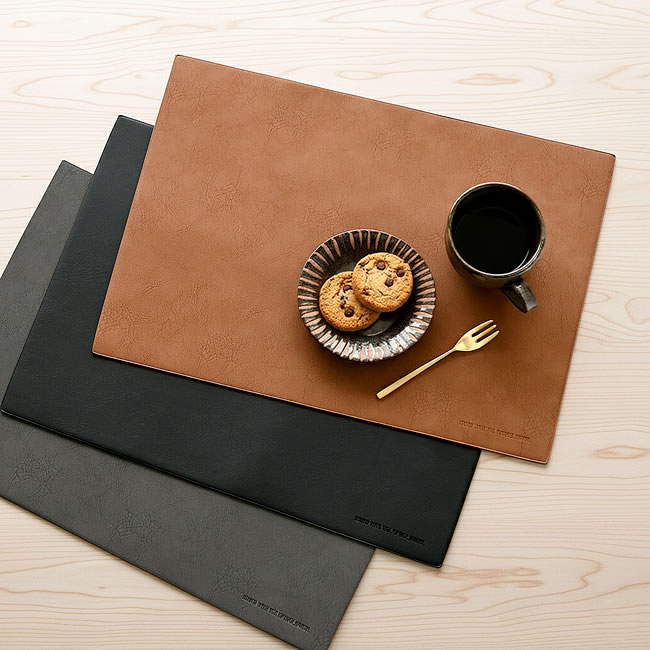 PUレザー ランチョンマット｜食卓を上質に彩る3色展開｜ゼネラルストア