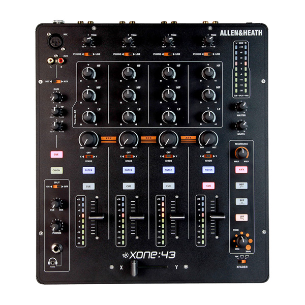 Allen & Heath DJミキサー XONE:43 | 高品質4チャンネルアナログミキサー
