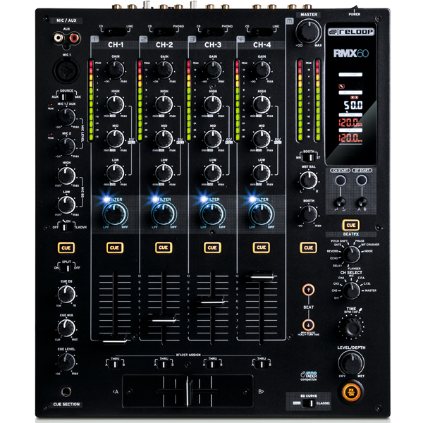日本初上陸のReloopのRMXシリーズ！最高級の4チャンネルミキサーRMX-60