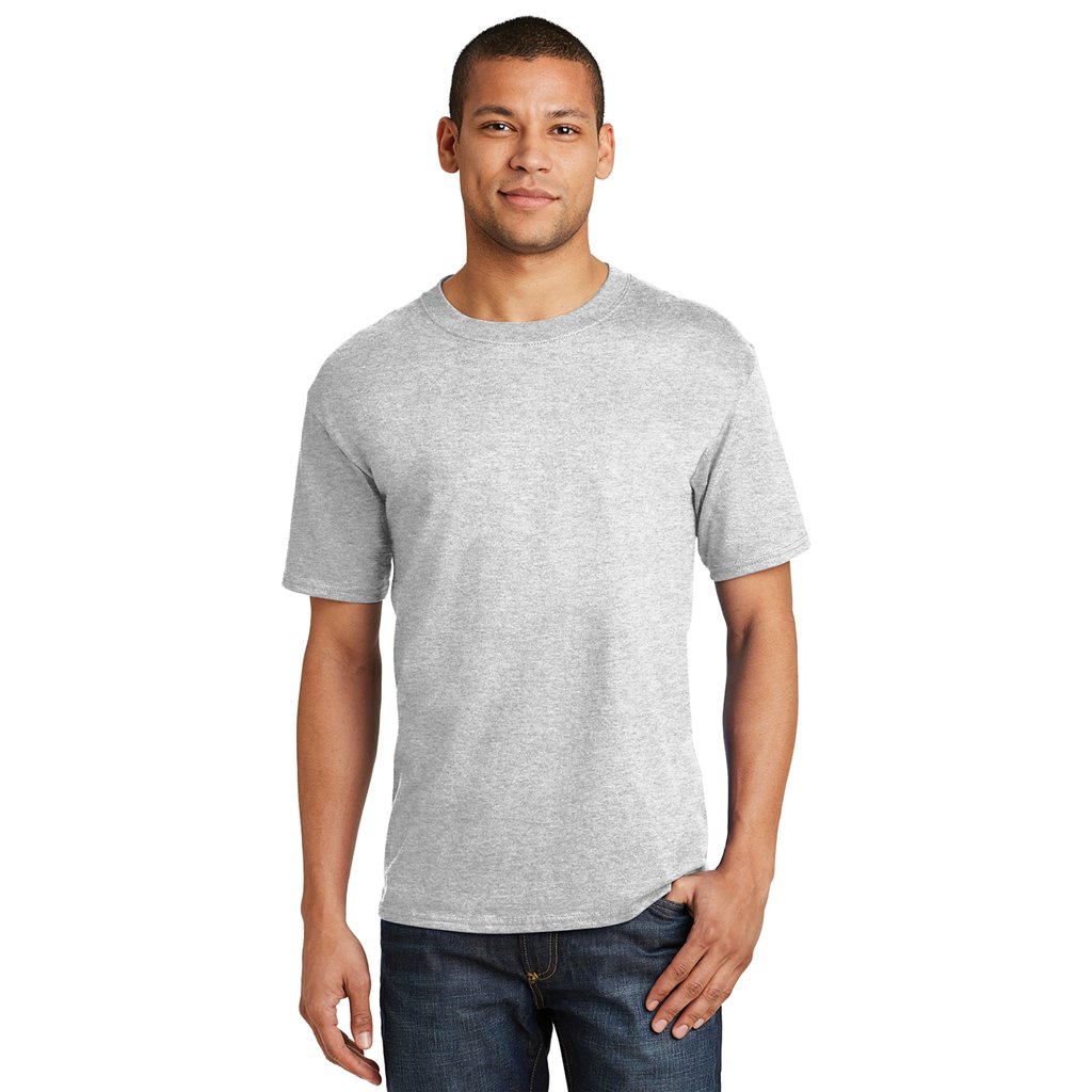 Hanes Beefy-T Ash Gray T-Shirt 5180-ASH-LG