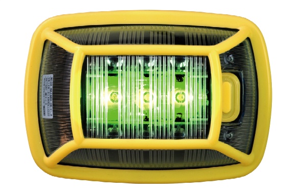 電池式LED警告灯 ニコハザード3面 赤色 乾電池タイプ VK16H-004H3