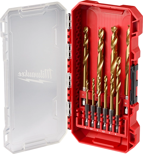 SHOCKWAVE Impact Duty™ RED HELIX™ Titanium Metric Drill Bit Set