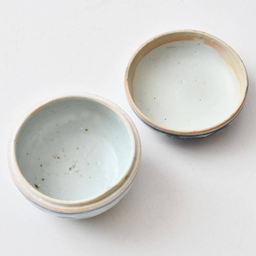 中国 明代 青花合子（香合） ｜ みんげい おくむら （日本と世界の民芸）