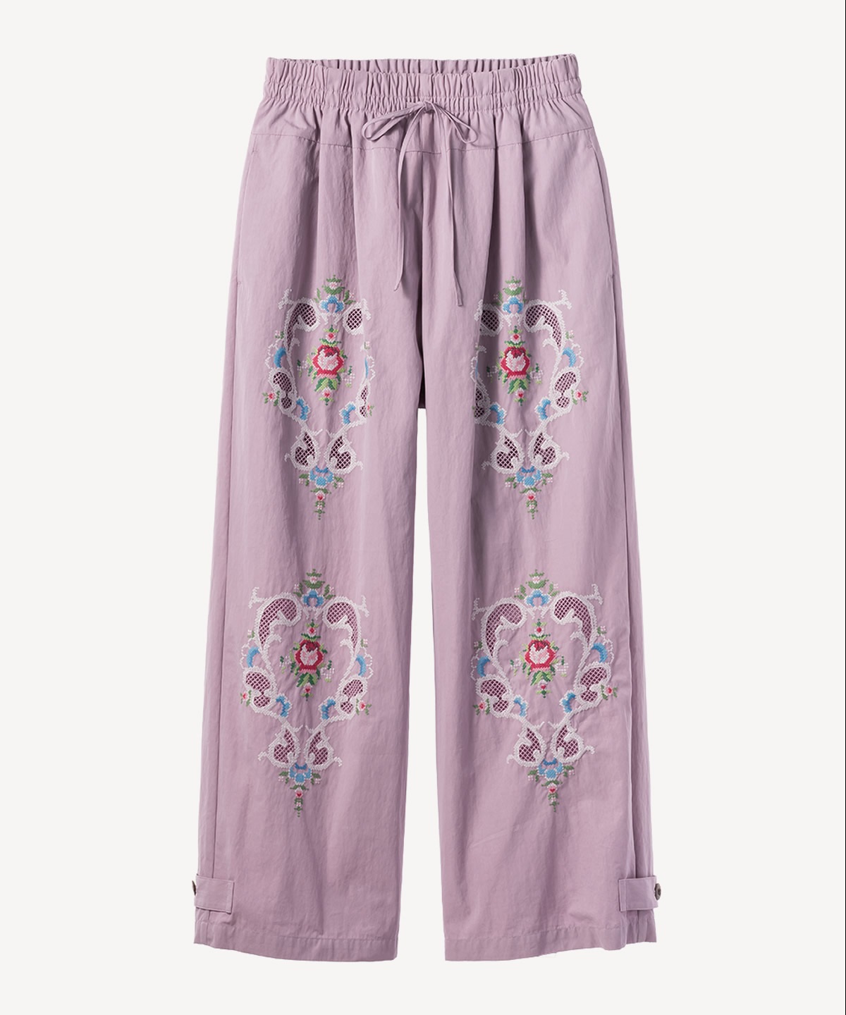 フラワー刺繍パンツ | MUVEIL Online Shop