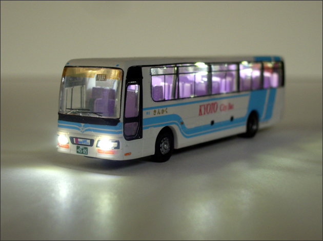 Nゲージジオラマ製作 バス・トラックへのLED組込み