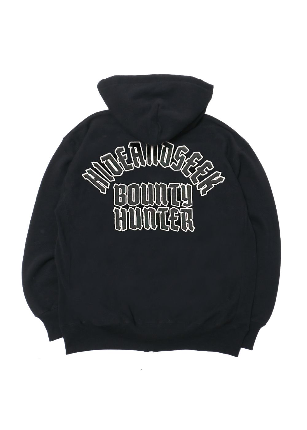 HIDE AND SEEK - HS×BH ZIP HOODED SWEAT SHIRT (BLACK) / バウン