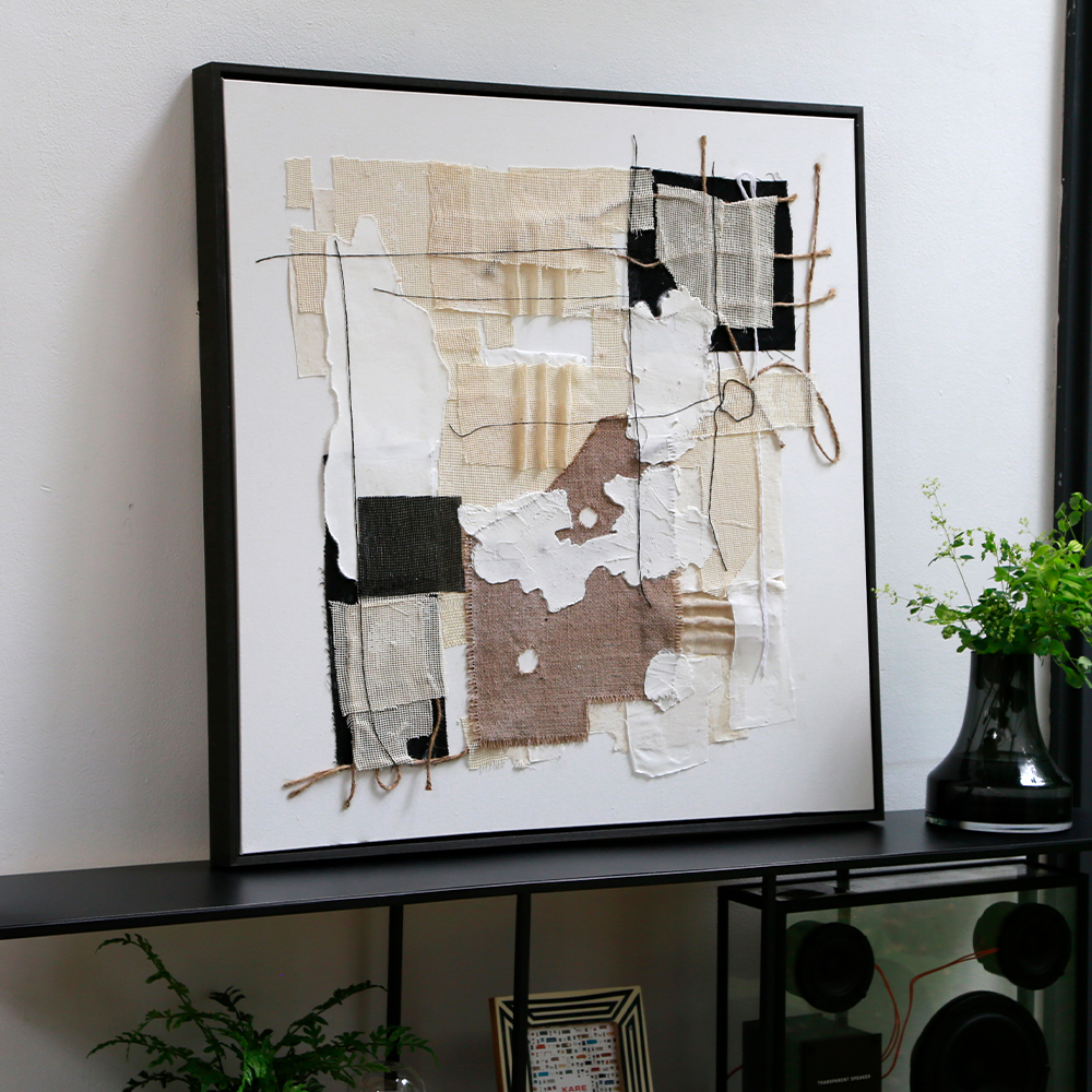 アーティ コラージュ 80×80 cm アート - アート・インテリア絵画の通販