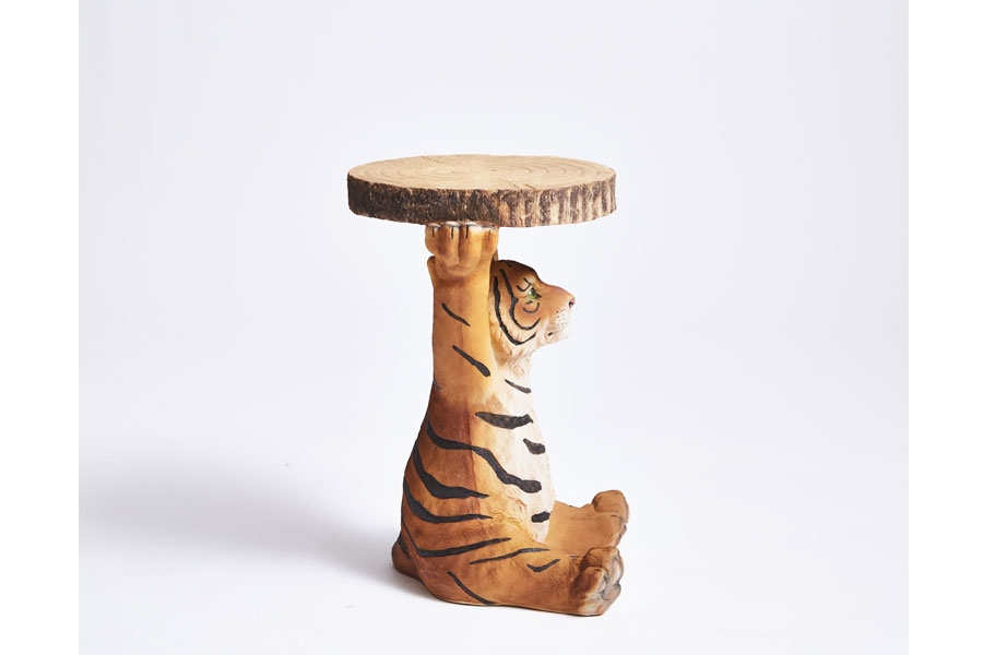 アニマルサイドテーブル タイガー - サイドテーブルの通販 ｜リビング