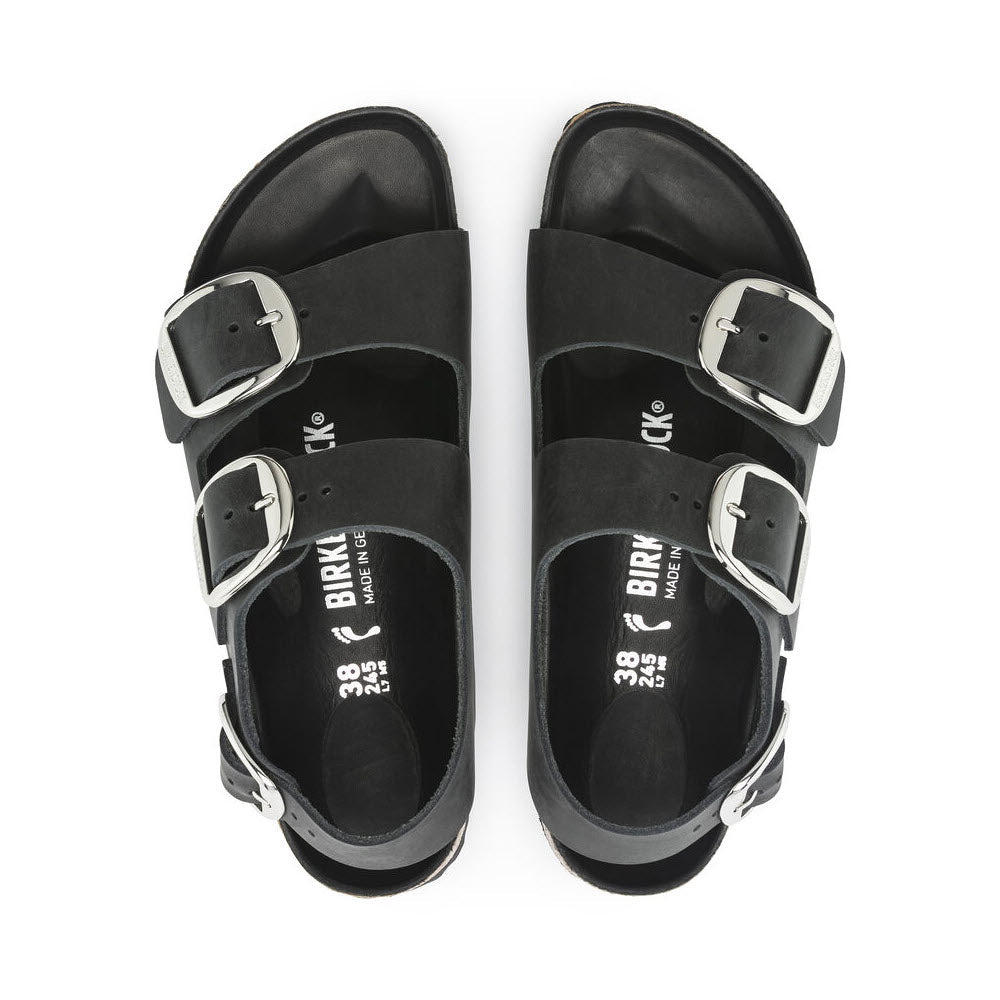BIRKENSTOCK MILANO BIG BUCKLE BLACK - WOMENS - Lamey Wellehan Shoes