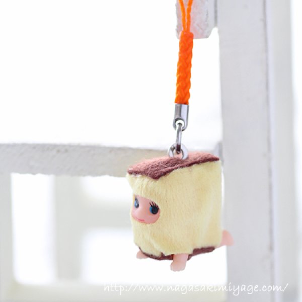 長崎限定】かすてらキューピー ストラップ 根付 - 長崎みやげドットコム