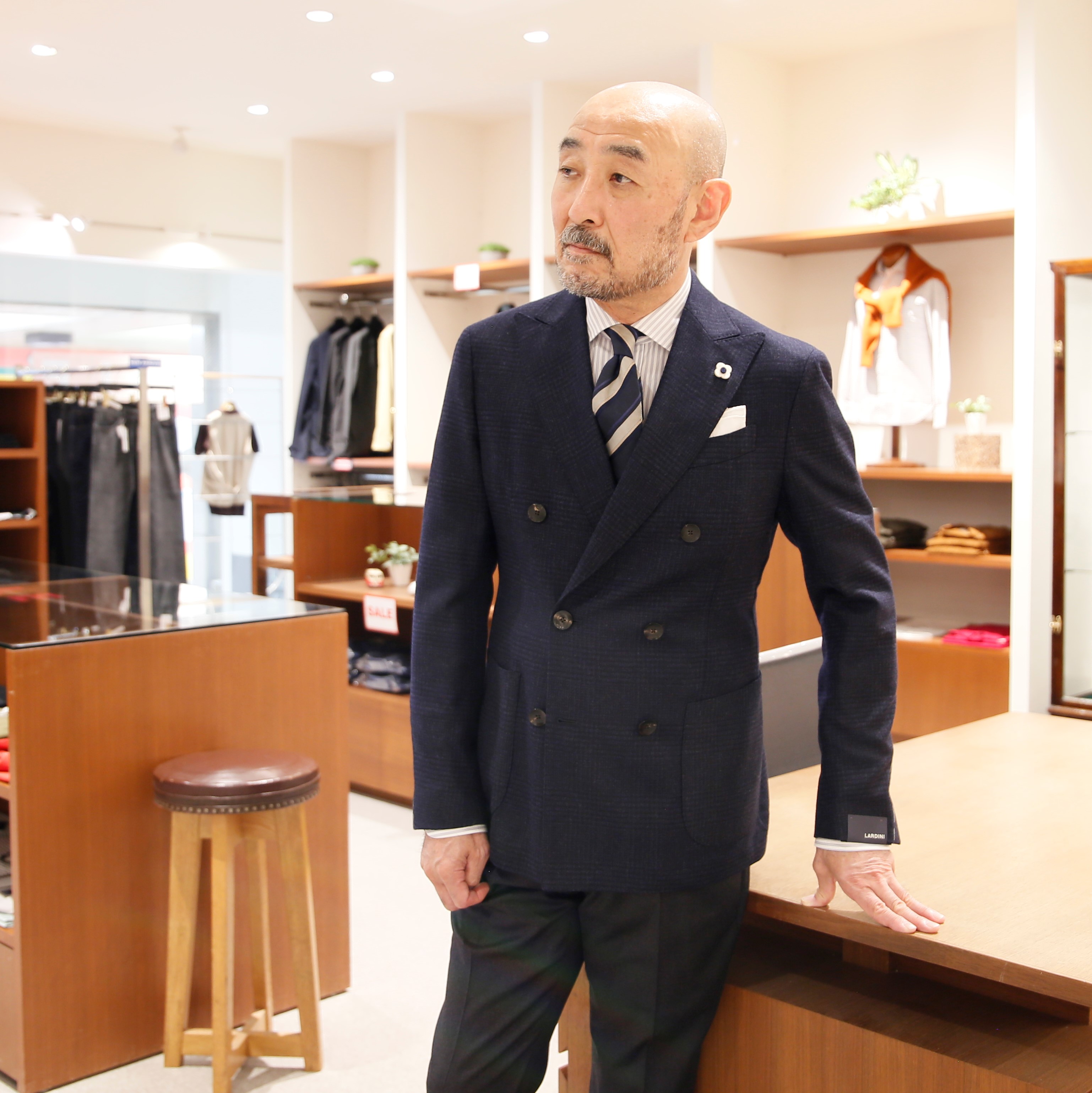 LARDINI ラルディーニ [秋冬] ウール ダブルブレスト ジャケット