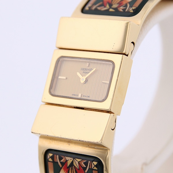 HERMES ヴィンテージ エルメス ロケ LO1.201 クォーツ 中古 レディース