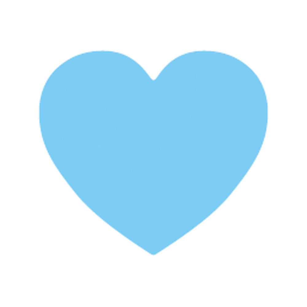 型抜きハートシール（水色） | 日本ノート株式会社