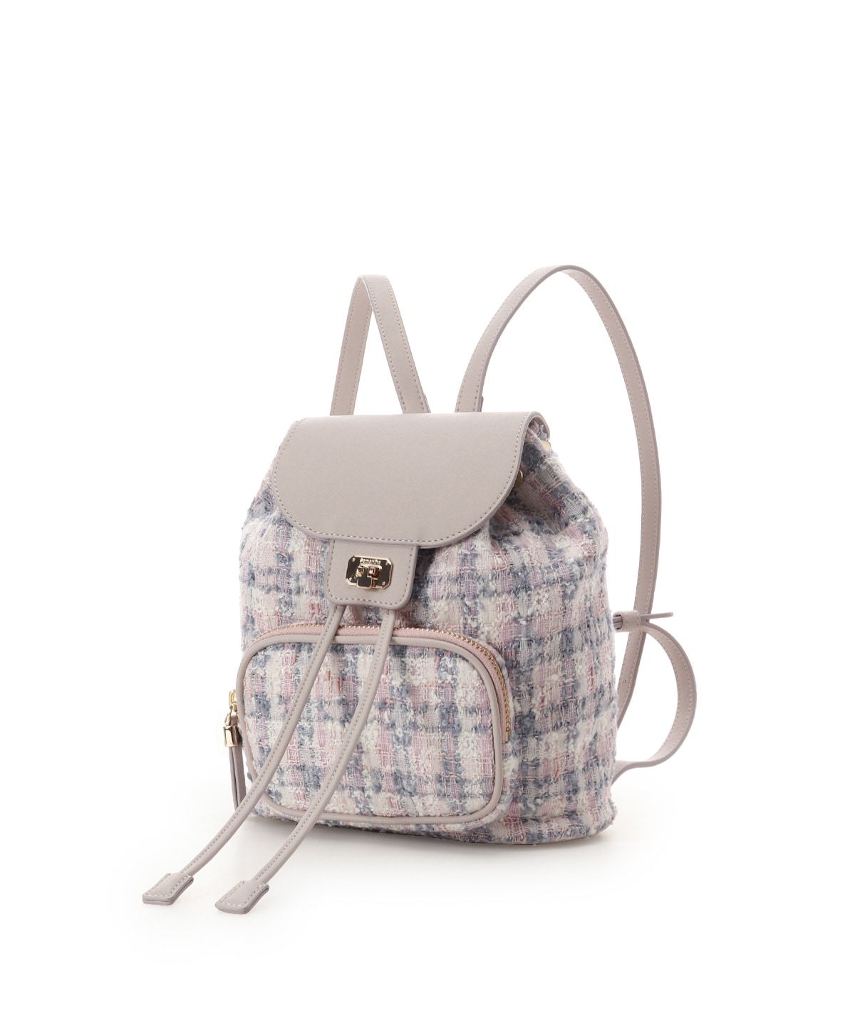 オリジナル金具ツイード リュック(FREE ピンク): Samantha Thavasa