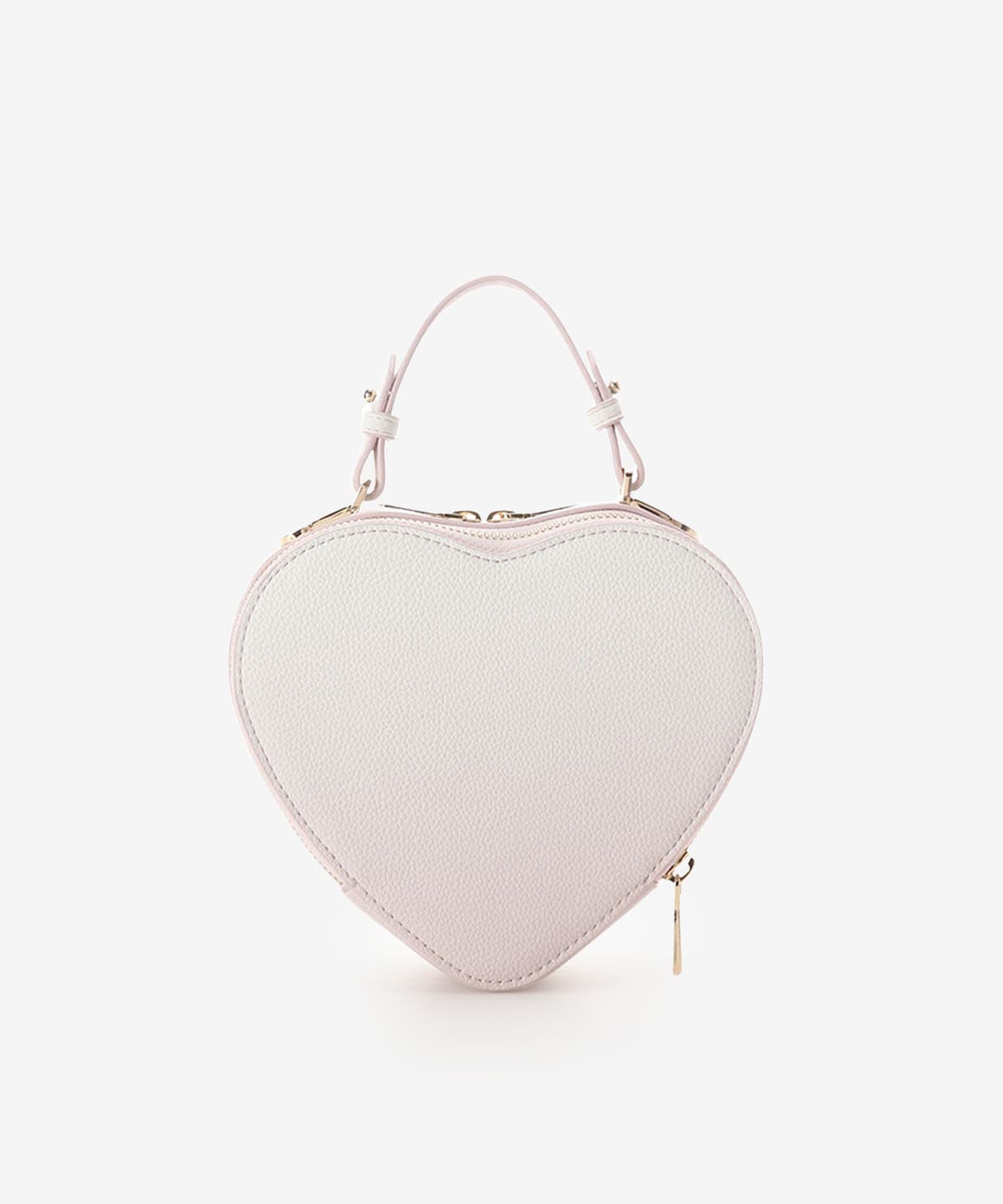 グラデーションビジューハート型ショルダーバッグ(FREE ピンク