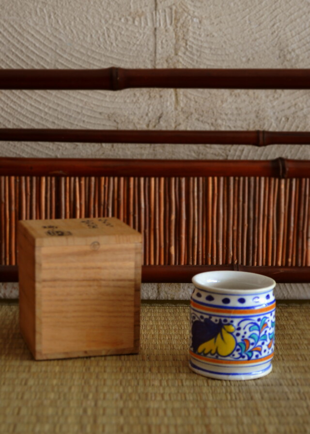 加賀瑞山作 紅毛写蓋置 茶道具 蓋置 Antique Sam's Collection