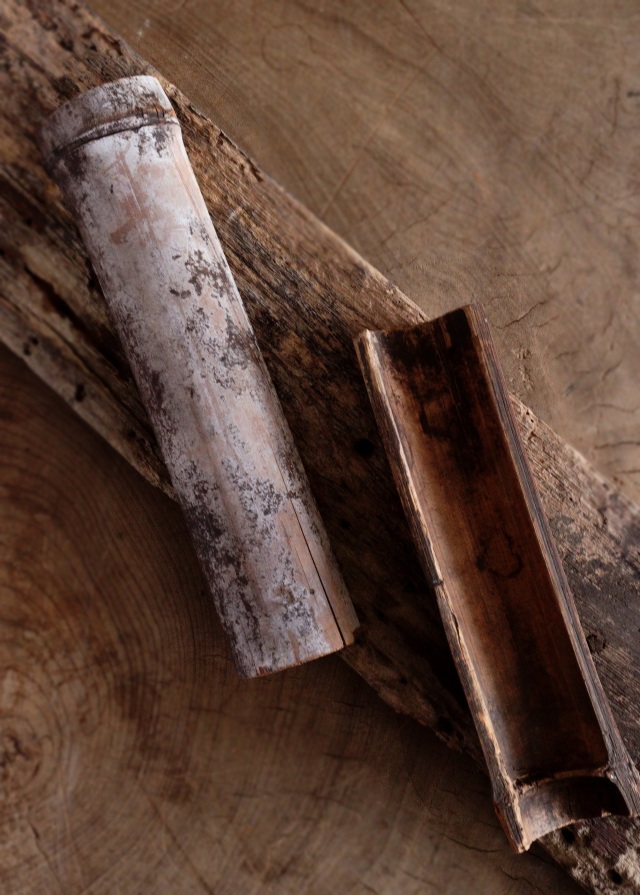 古竹 古木 茶則 枯木 古玩 古材 茶合 茶量 Antique Sam's Collection