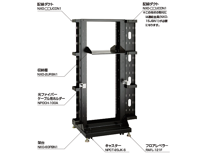 ネットワークオープンラック M5ねじ穴タイプ NX シリーズ NX-42UM5N1