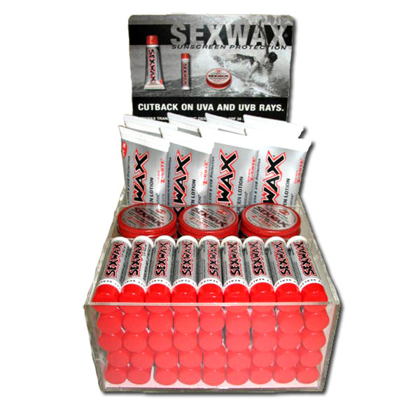 Sexwax Acrylic Sunscreen Displays | SPD | Mr. Zog's Surfboard Wax
