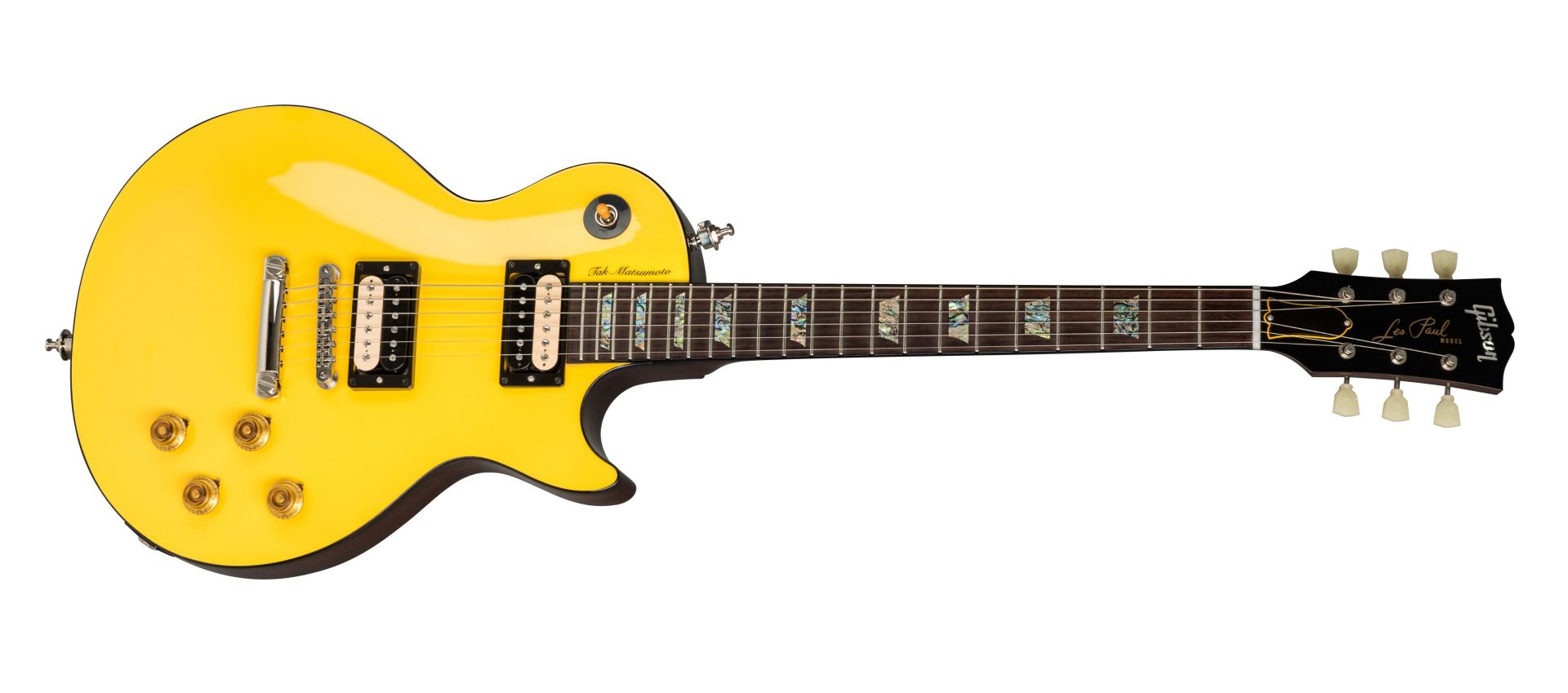 エレキギター】Gibson Tak Matsumoto LP STD Canary Yellow 2018発売